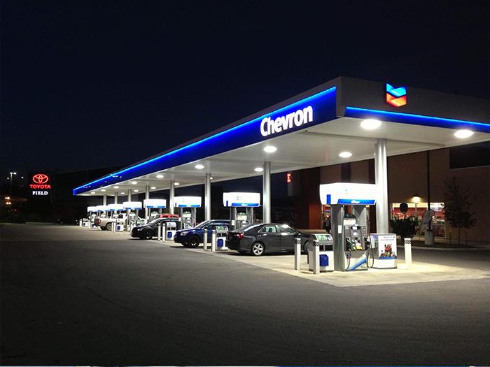 Tanda Stesen Gas Chevron