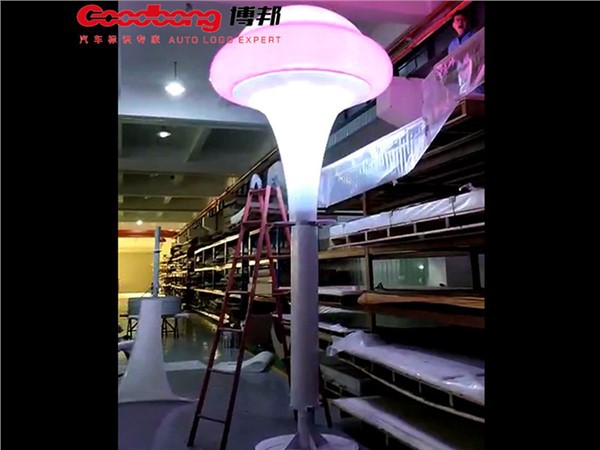 Lampu Lajur Besar Cendawan Papan Iklan Berwarna-warni Papan Tanda Luaran